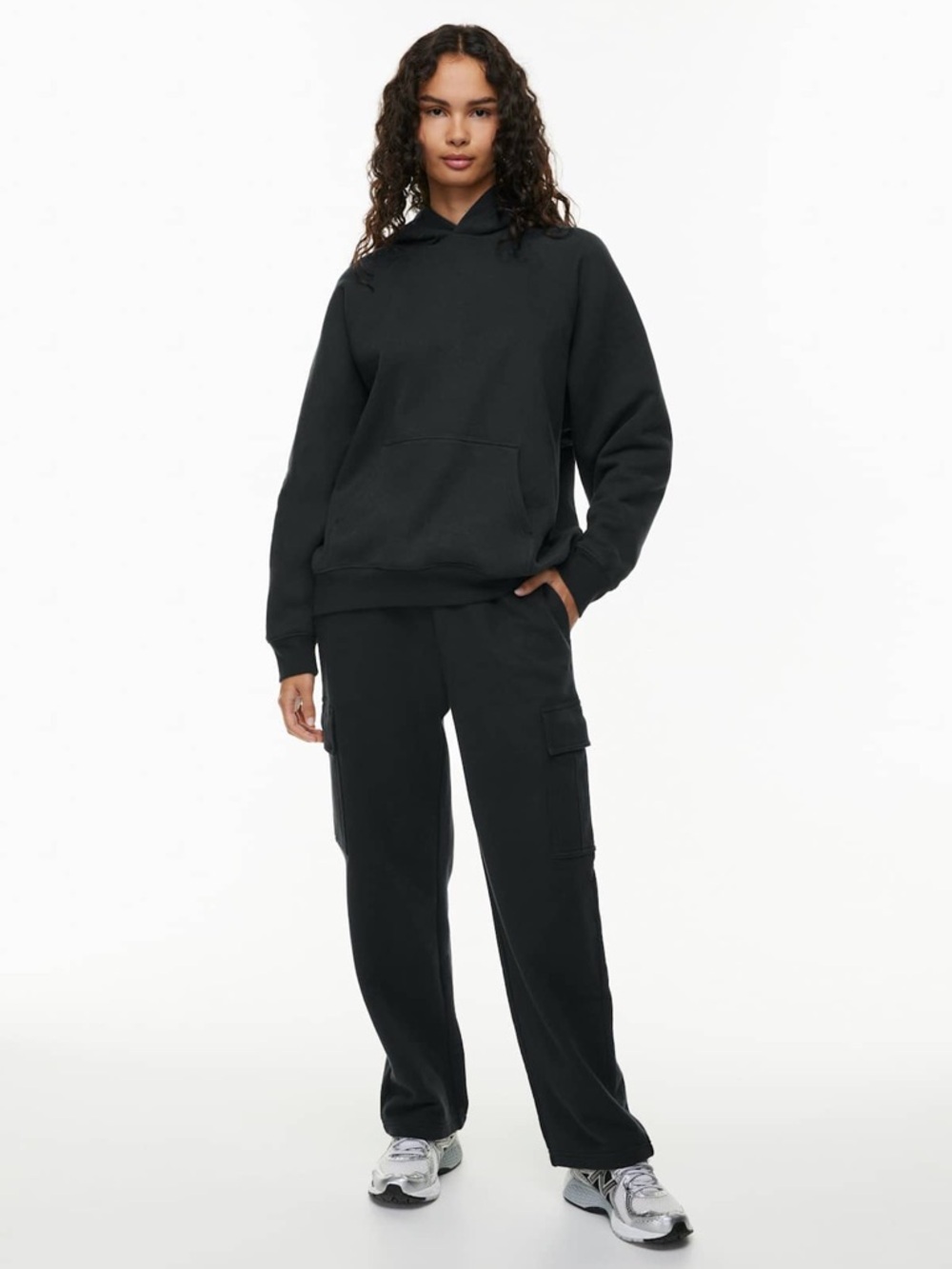 TNA Terry Fleece Mega Cargo™ Sweatpant in Soft Black